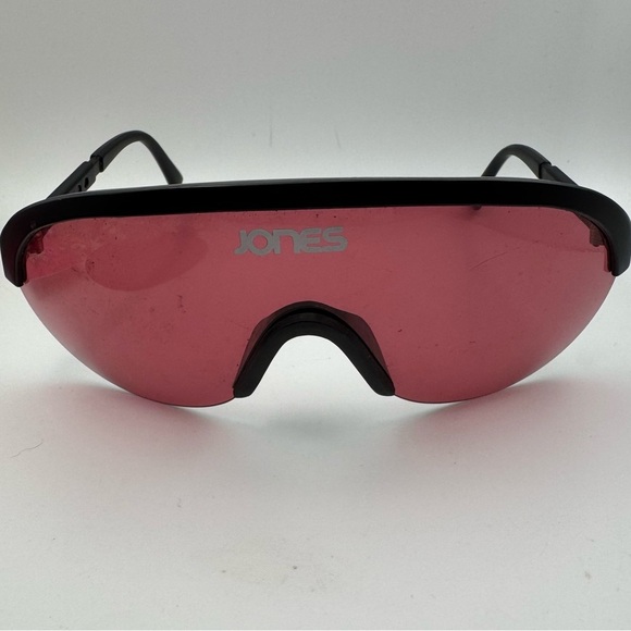 Rare vintage 80-90 JonesSnowboard Skiing Sunglasses MG11 Pink Lenses Japan
